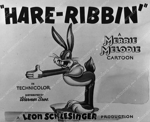 animated characters Bugs Bunny cartoon Hare-Ribbin 412-01 - 0412-001