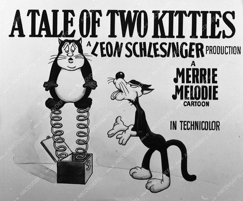 animated characters Abbott & Costello as cats cartoon A Tale of Two Kitties 412-03 - 0412-003