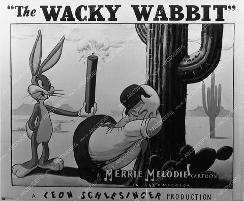 animated characters Bugs Bunny Elmer Fudd cartoon The Wacky Wabbit 412-04 - 0412-004
