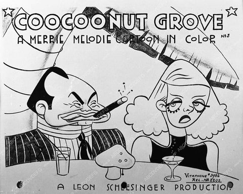 animated characters Edward G Robinson Bette Davis cartoon Coocoonut Grove 412-06 - 0412-006