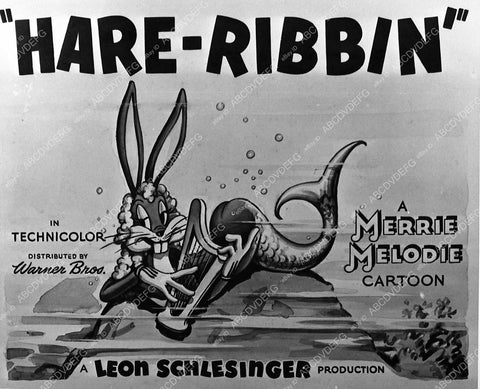 animated characters Bugs Bunny as a mermaid cartoon Hare-Ribbin 412-12 - 0412-012