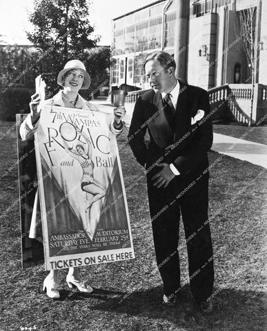 silent film director Robtert Z Leonard - at MGM with WAMPAS Baby star Gwen Lee for Frolic & Fun 7th Annual Ball - 0428-006