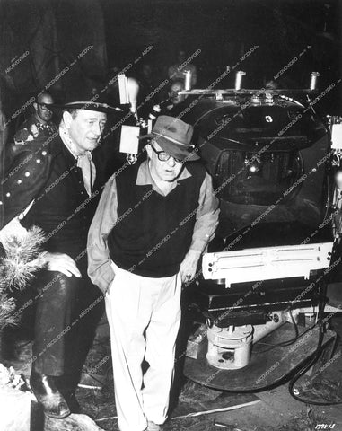 John Wayne, director John Ford & Cinerama film camera - 1962 film How The West Was Won - 0433-022