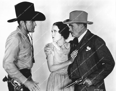 Buck Jones, Barbara Weeks, Wallis Clark - 1932 film Forbidden Trail - 0443-011