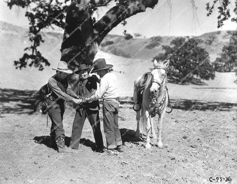 Buck Jones, Frank Rice, Wallis Clark - 1932 film Forbidden Trail - 0443-012
