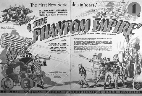 Gene Autry, Frankie Darro, Betsy King Ross - 1935 serial film The Phantom Empire - 0451-003