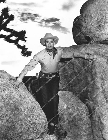 Gene Autry on the rocks - 1950 film Indian Territory - 0459-001