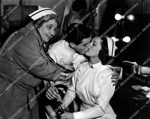 candid Jane Darwell, Thomas Beck, Sally Blane having fun on set film The Great Hospital Mystery - 11007-025