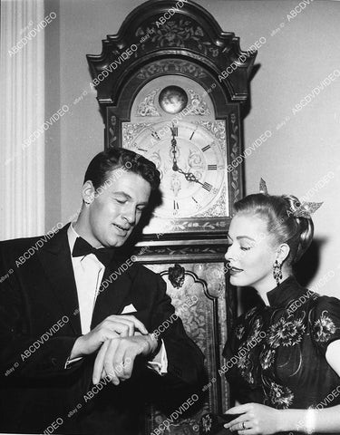 candid Bill Travers , Eleanor Parker film The Seventh Sin - 11011-016