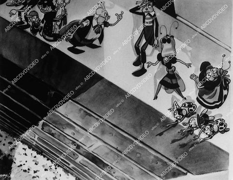 animated characters insects in Fleischer cartoon film Mr Bug Goes to Town - 11020-010