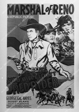 ad slick Bill Elliott film Marshal of Reno - 11029-031