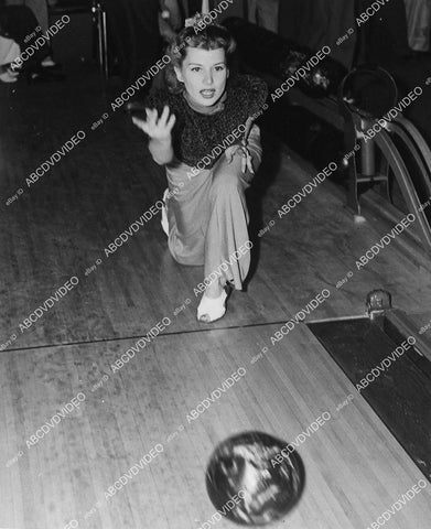 candid Frances Robinson at the bowling alley - 11030-011