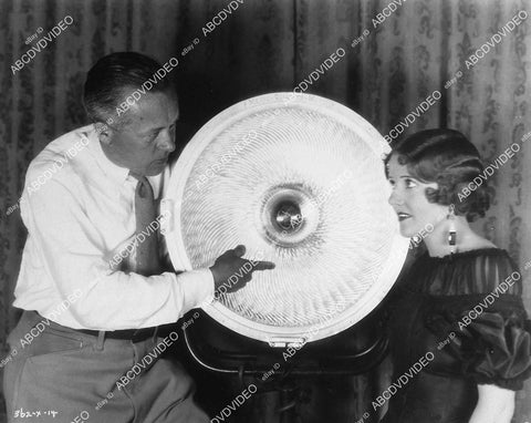 director Nick Grinde w Sylvia Beecher on set silent film Beyond the Sierras - 11030-034