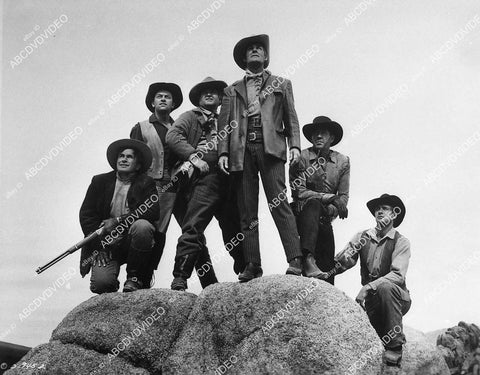 Randolph Scott, John Ireland, Noah Beery Jr, Jock Mahoney, Charles Kemper film The Doolins of Oklahoma - 11034-009