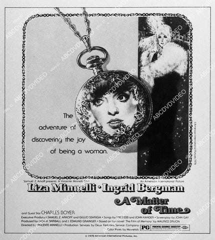 ad slick Liza Minnelli, Ingrid Bergman film A Matter of Time - 11047-033