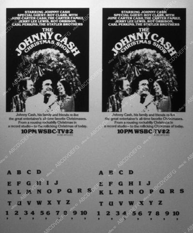 ad slick Johnny Cash Christmas Show 11247-14 - 11247-14