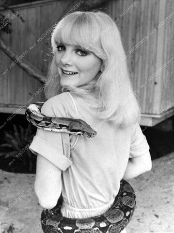 Alison Arngrim sexy with snake 12878-28