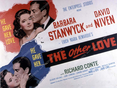 Barbara Stanwyck David Niven film The Other Love 35m-10357