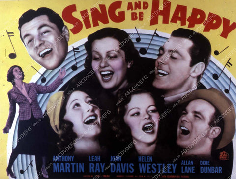Anthony Martin Leah Ray Joan Davis Helen Westley film Sing & Be Happy 35m-10401