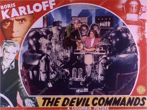 Amanda Duff Boris Karloff & his robots film The Devil Commands 35m-10512