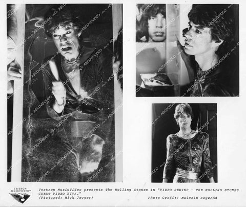 crp-40344 musician rock group The Rolling Stones Mick Jagger Vestron Music Video, Video Rewind crp-40344
