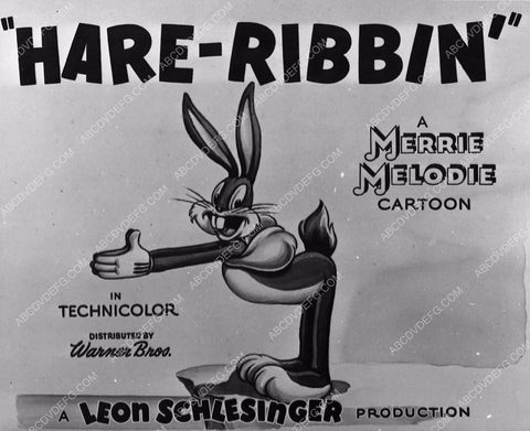animated characters Bugs Bunny cartoon Hare-Ribbin 412-01