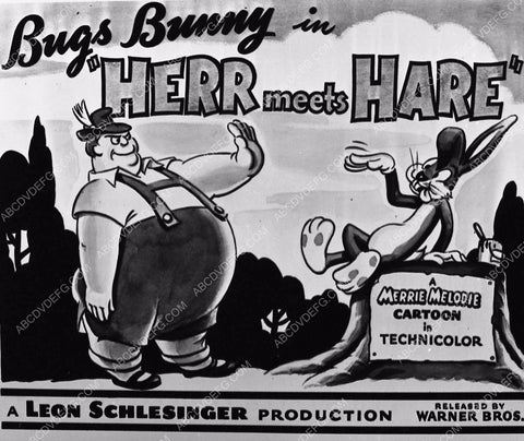 animated characters Bugs Bunny cartoon Herr Meets Hare 412-02