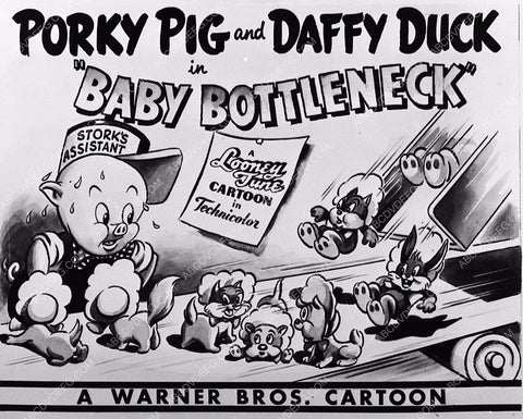 animated characters Porky Pig Daffy Duck cartoon Baby Bottleneck 412-11