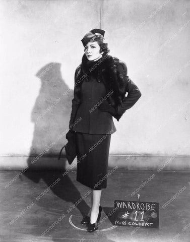 Claudette Colbert wardrobe test shot MGM Studios 726-24