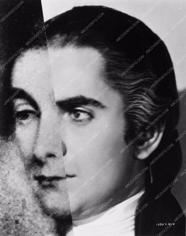 cool split portrait to show Tyrone Power's likeness in Marie Antoinette 738-08