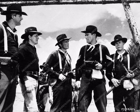 Chuck Connors in cavalry garb from western film 764-19