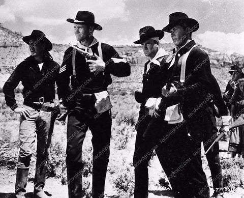 Chuck Connors in cavalry garb from western film Tomahawk Trail 764-24