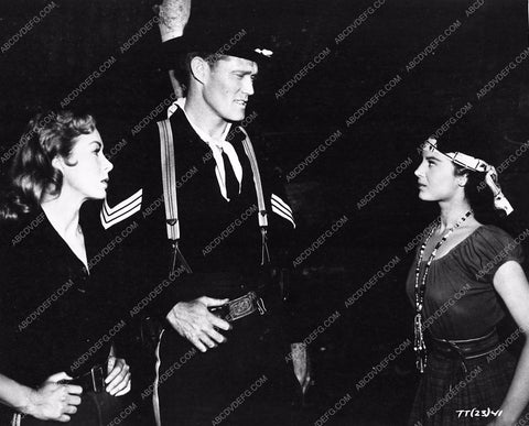 Chuck Connors in cavalry garb from western film Tomahawk Trail 764-29
