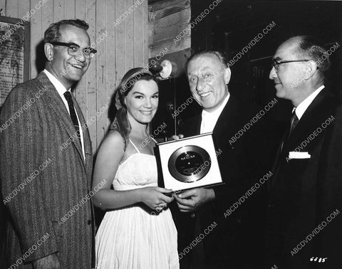 candid Connie Francis Joe Pasternak Henry Levin Jesse Kaye of MGM records 877-29