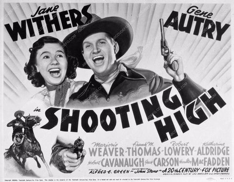 ad slick Gene Autry Jane Withers Shooting High 898-03