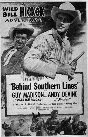 ad slick Guy Madison Andy Devine Behind Southern Lines 10307-07