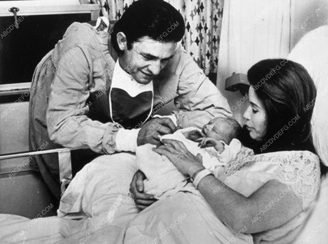 Johnny Cash June Carter in hospital after delivering their new baby 10323-11