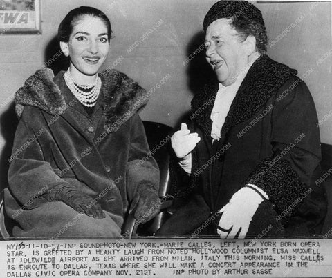 news photo Maria Callas opera soprano singer 10406-26