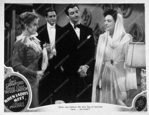 ad slick Joan Crawford Robert Taylor film When Ladies Meets 10415-04