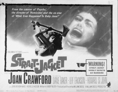 ad slick Joan Crawford film Strait-Jacket 10415-05