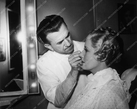 Jack Pierce doing Irene Dunne makeup film Showboat 10415-11