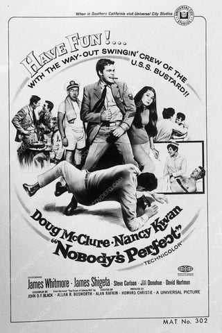 ad slick Doug McClure Nancy Kwan Nobody's Perfect 10535-38