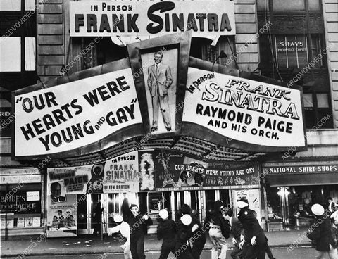cool Theater front for Frank Sinatra in person w Our Hearts Were Young and Gay 1076-17