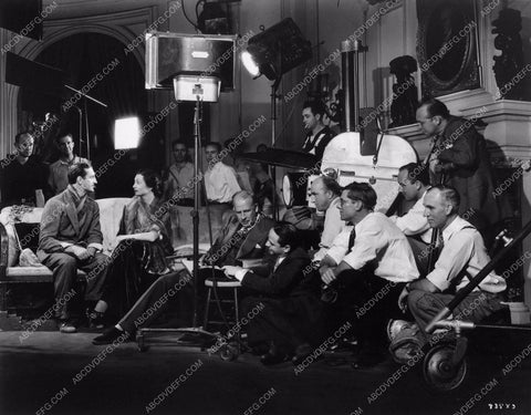 candid behind the scenes photo Basil Rathbone Aline MacMahon Kind Lady 1098-29