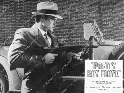 John Ericson w his Thompson machine gun film Pretty Boy Floyd 1106-08