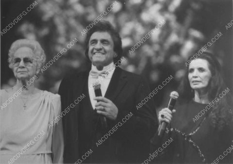 Johnny Cash and mother Carrie and wife June Carter 11247-25