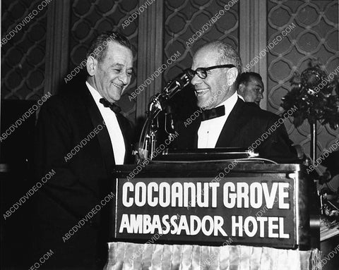 Frank Capra gives William Wyler Golden Globe for Ben-Hur Ambassador Hotel Cocoanut Grove 1145-36