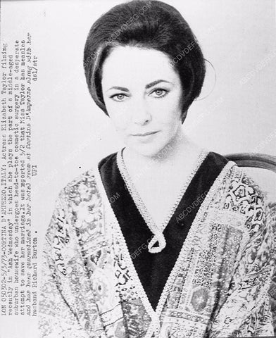 news photo Elizabeth Taylor filming Ash Wednesday 1149-10