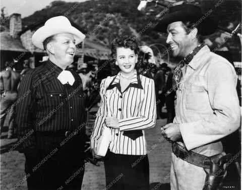 candid Hoot Gibson Arlene Dahl Robert Taylor western Ambush 1197-19