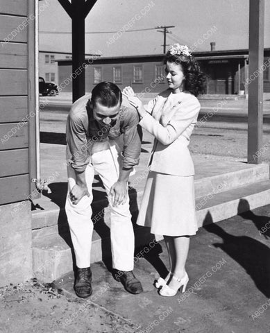 candid Shirley Temple playing around at Warner Brothers Studios 1208-16